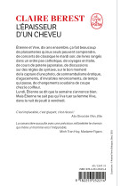 L'epaisseur d'un cheveu