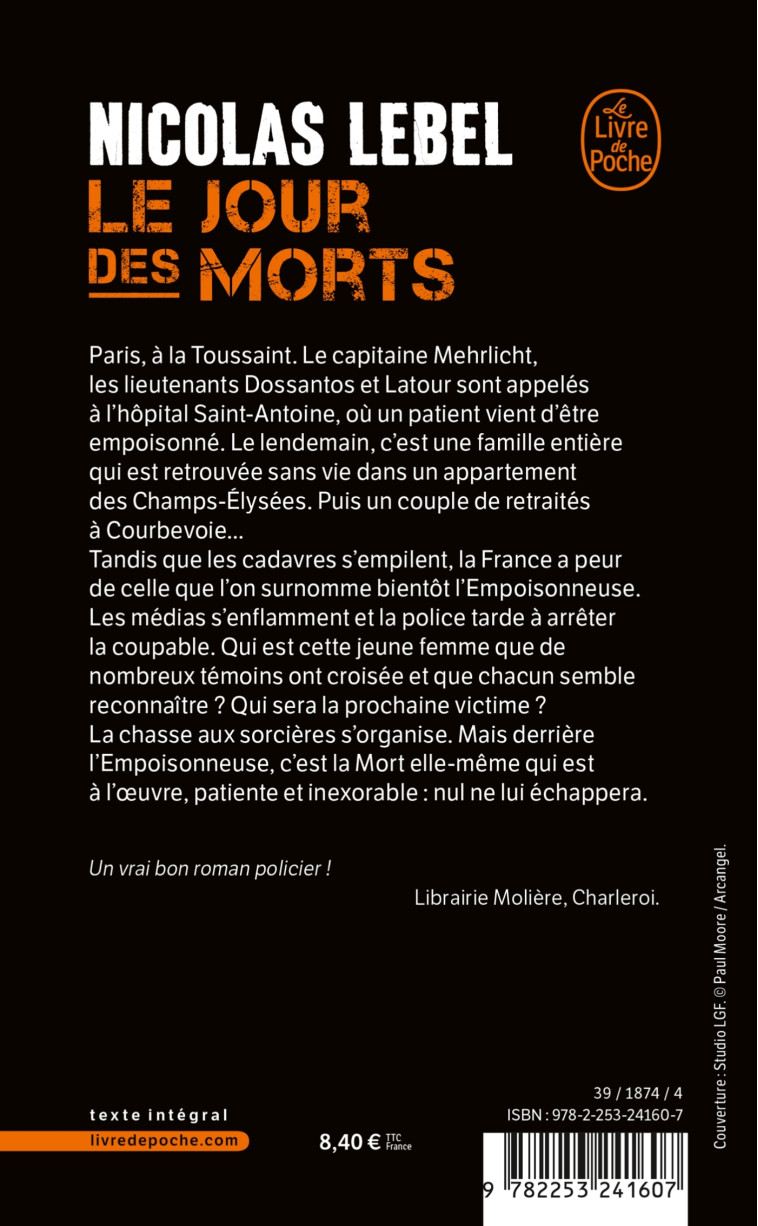 Le Jour des morts - Nicolas Lebel - LGF