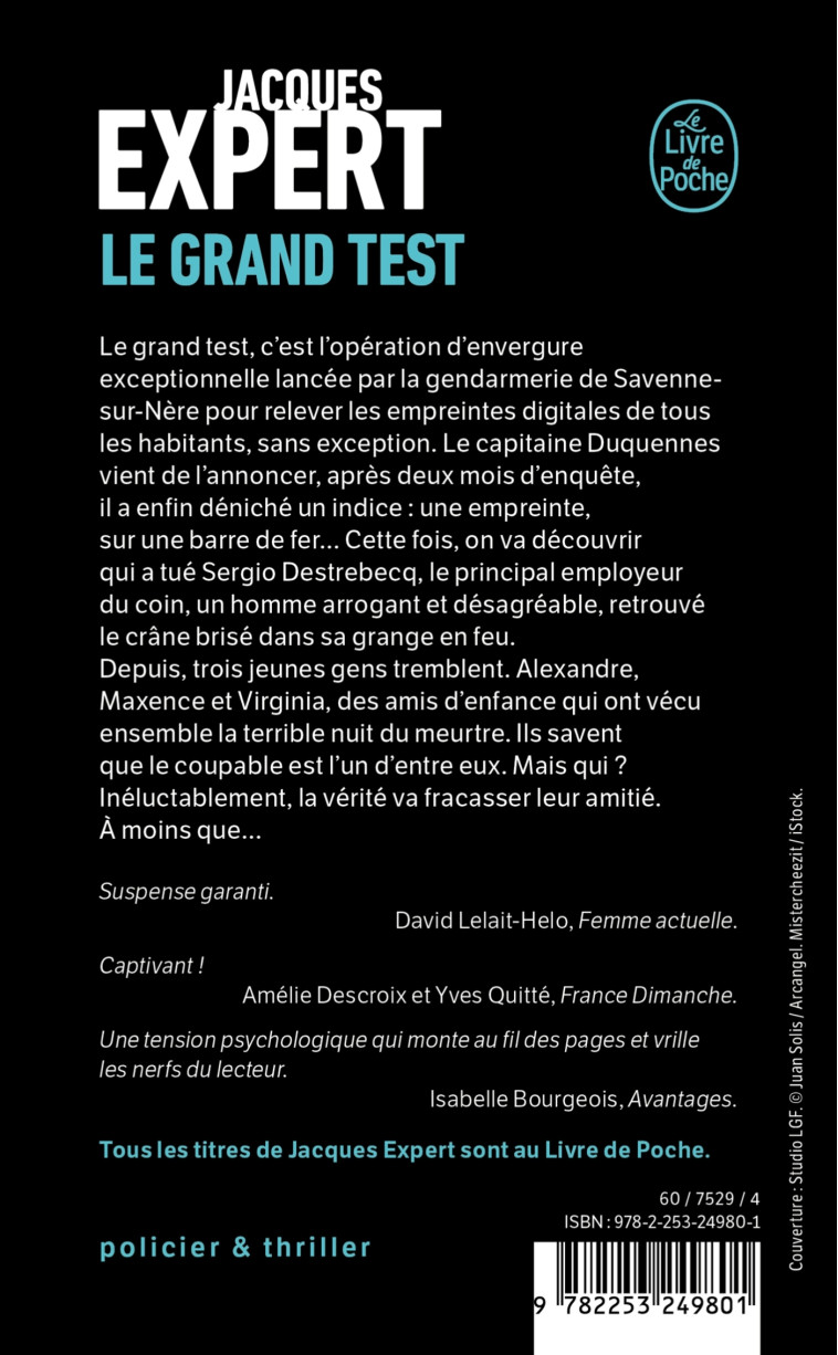 Le Grand test - Jacques Expert - LGF