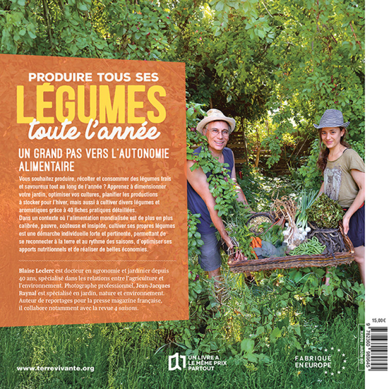 Produire tous ses légumes toute l'année - Nouvelle édition - Blaise Leclerc - TERRE VIVANTE