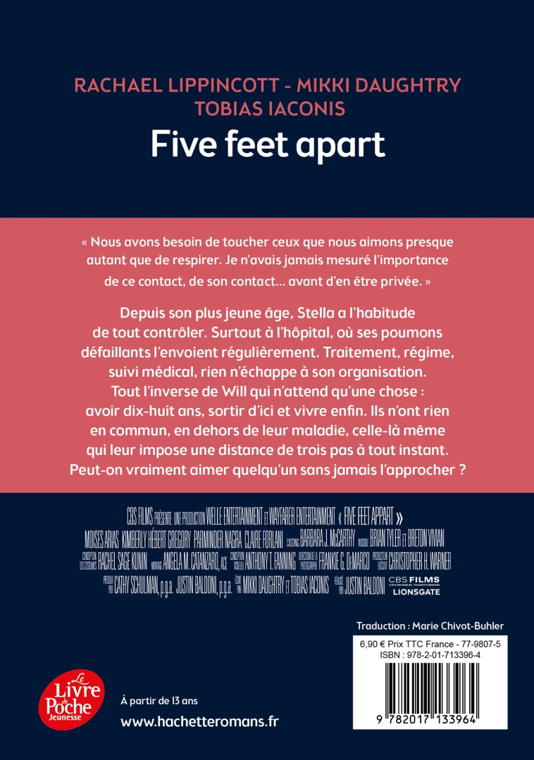 Five Feet Apart - Tobias Iaconis - POCHE JEUNESSE