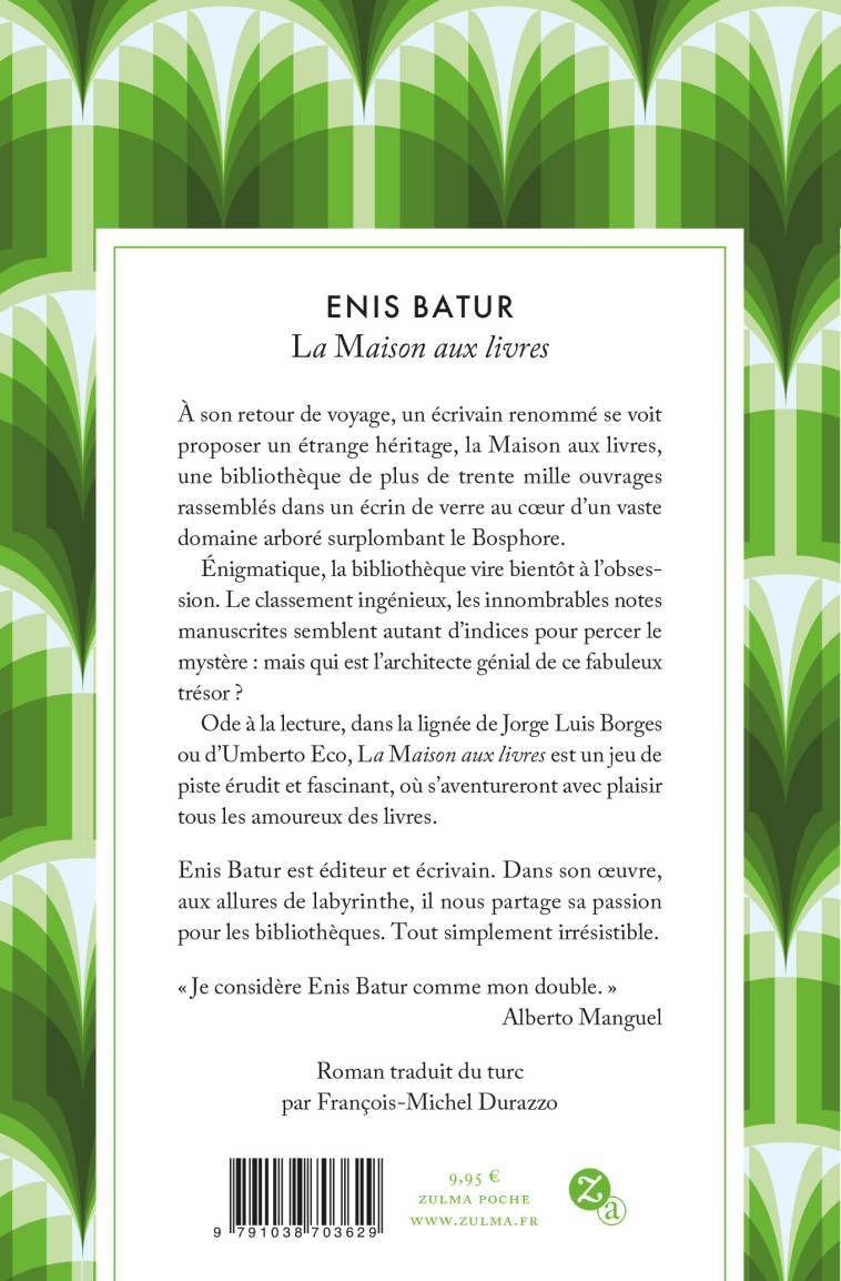 La maison aux livres - Enis Batur, François-Michel Durazzo - ZULMA